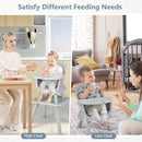 INFANS 8 in 1 Baby High Chair, Convertible Highchair for Babies and Toddlers, Infant Dining Booster Seat, Kids Stool Table Chair Set