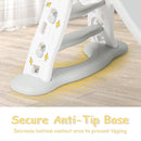 INFANS Toddler Slide, 3 in 1 Foldable Kids Slide Indoor Slideway, Climber Freestanding Playset, Extra Long Slipping Slope Toy