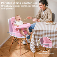 INFANS 9 in 1 High Chair, Convertible Baby Highchair, Table and Chair Set Building Block Infant Dining Booster Seat