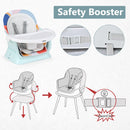 INFANS 8 in 1 Baby High Chair, Convertible Highchair for Babies and Toddlers, Infant Dining Booster Seat, Kids Stool Table Chair Set