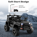 12V Electric Vehicle Car with Remote Control, Toddlers Battery Powered Toy with 2 Speeds, Spring Suspension INFANS