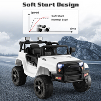 12V Electric Vehicle Car with Remote Control, Toddlers Battery Powered Toy with 2 Speeds, Spring Suspension INFANS