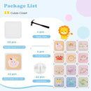 INFANS Children Wardrobe, Kid Closet Portable Baby Dresser Cute for Kids Bedroom Nursery Armoire with Doors