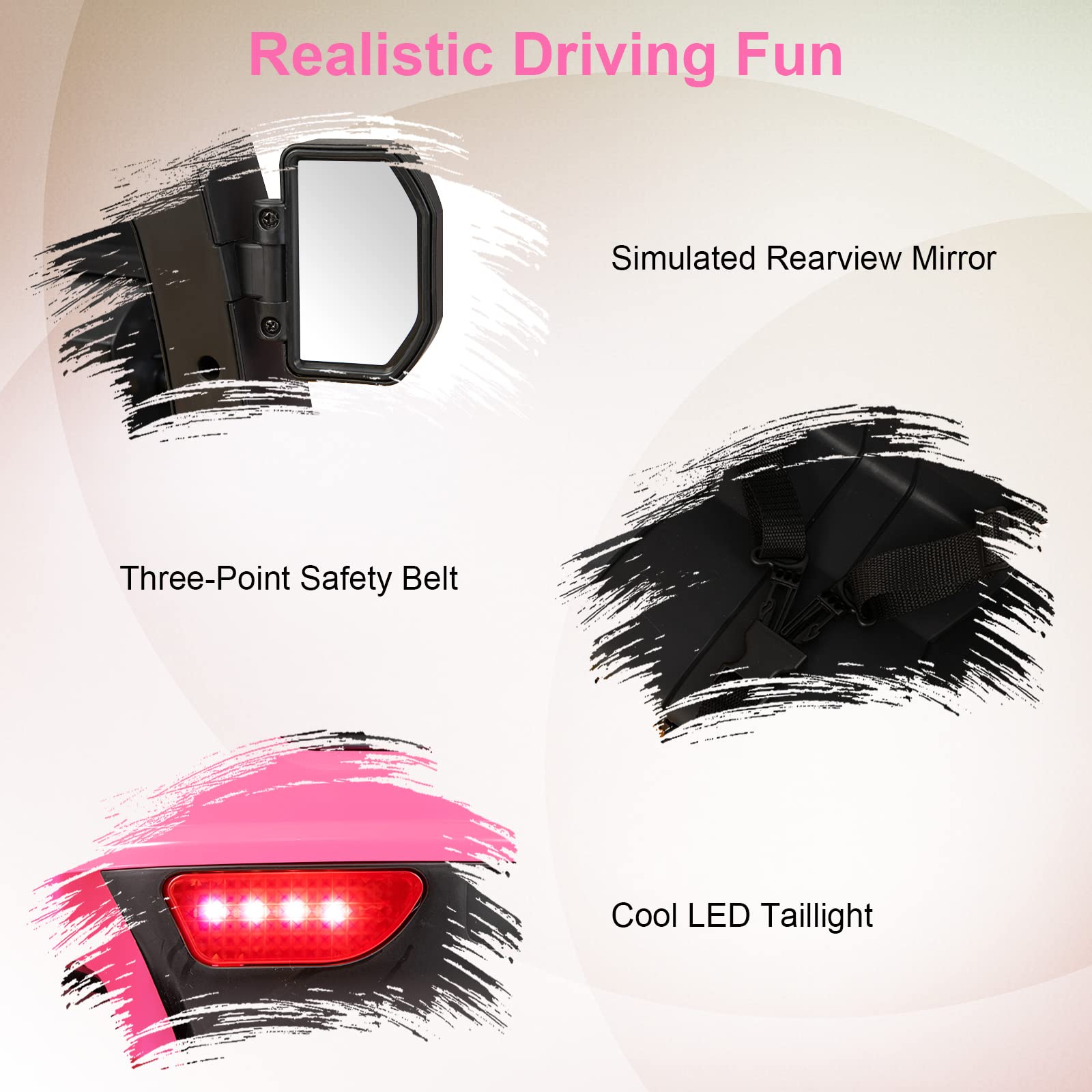 INFANS Ride on Forklift, 12V Kids Electric Vehicle Construction Truck with Liftable Fork and Pallet, Toddlers Battery Powered Car