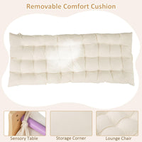 INFANS Wooden Arch Climber Rocker with Soft Cushion, 6 in 1 Montessori Climbing Toys for Toddlers, Gym Playset Gift for Kids