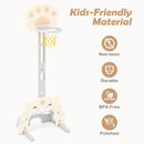 INFANS Toddler Basketball Hoop, 3 in 1 Height Adjustable Kids Sports Activity Center Indoor with Soccer Goal Golf Ball and Club