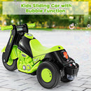 INFANS Ride on Push Car, Foot-to-Floor Sliding Car for Toddlers Kids Motorcycle with Bubble Maker, 3 Wheels Ride on Toys
