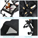 INFANS Lightweight Baby Stroller for 0-36 Month, Compact Stroller with One-Hand Fold, Travel Stroller for Airplane