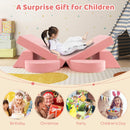 INFANS Mondular Kids Play Couch, 8PCS Toddler Sectional Sofa Building Fort for Bedroom, Imaginative Convertible Floor Cushion