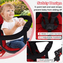 INFANS Kids Tricycle, 4 in 1 Stroll Trike with Adjustable Push Handle, Suitable for 10 Months to 5 Years