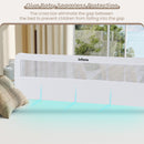 INFANS Bed Rail for Toddlers, 59" Foldable Safety Baby Crib Rail Fit for Kids Twin, Extra Long Swing Down Bed Guardrail for Convertible Crib, Queen, Full, King Mattress Side Guard