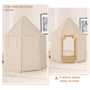 INFANS Kids Play Tent with Washable Mat, Anti-Trip Large Playhouse Toys with 2 Doors