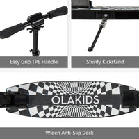 INFANS Kick Scooter for Adults Teens, Big Wheels Foldable Scooter  Ages 10+ Kids Youth