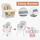INFANS 8 in 1 Baby High Chair, Convertible Highchair for Babies and Toddlers, Infant Dining Booster Seat, Kids Stool Table Chair Set