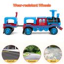 3-Seater 12V Battery Powered Kids Ride on Train with Carriage Trackless