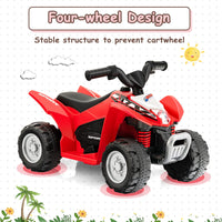 Infans Kids Ride On ATV, 6V Electric Vehicle for Toddlers, 4 Wheeler Battery Powered Motorized Quad Toy Car INFANS