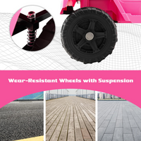 12V Electric Vehicle Car with Remote Control, Toddlers Battery Powered Toy with 2 Speeds, Spring Suspension INFANS