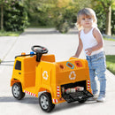 INFANS Ride on Car, 6V Recycling Garbage Truck Electric Vehicle with Music, Horn, Warning Lights