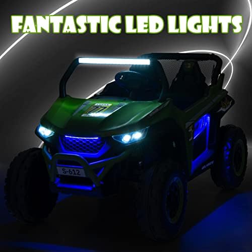 INFANS 2 Seater Kids Ride on UTV, 12V Electric Truck Car with Remote Control, Battery Powered Vehicle