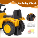 INFANS Licensed Caterpillar Ride on Tractor, Foot to Floor Sliding Truck with Detachable Trailer, Toy Walker for Kids Age 1.5-3