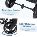 INFANS 2 in 1 Baby Stroller, Convertible Stroller, Foldable High Landscape Shock Absorption with Reversible Seat