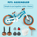INFANS Kids Bike, 12 14 16 18 Inch Toddlers Bike with Removable Training Wheels, Children's Bicycle
