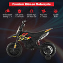 INFANS Kids Motorcycle 12V, Electric Ride-on Motorbike for Toddlers with Training Wheels