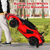 INFANS 12V Licensed Lamborghini Sian Kids Ride on Car with Parent Remote Control, Electric Toy Roadster Carbon Fiber Textured