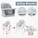 INFANS 8 in 1 Baby High Chair, Convertible Highchair for Babies and Toddlers, Infant Dining Booster Seat, Kids Stool Table Chair Set