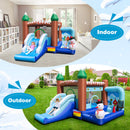INFANS Inflatable Bounce House, Snowman Theme Kids Jumping Castle, Indoor Outdoor Inflatable Obstacle Course