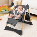 INFANS Baby High Chair, High Chairs for Babies & Toddlers, Convertible Quick Folding Portable Highchair