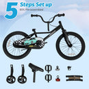 INFANS Kids Bike, 16 18 Inch Toddlers Bike with Training Wheels Safety Bell Adjustable Seat and Handlebar