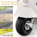 INFANS Licensed Vespa Kids Motorcycle, 6V Battery Powered Motorbike for Toddlers with Training Wheels, Horn, LED Lights