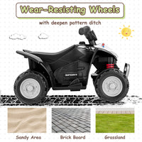 Infans Kids Ride on ATV, 6V Electric Vehicle for Toddlers, 4 Wheeler Battery Powered Motorized Quad Toy Car