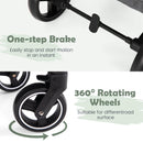 INFANS 2 in 1 Baby Stroller, Convertible Stroller, Foldable High Landscape Shock Absorption with Reversible Seat