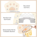 INFANS Toddler Basketball Hoop, 3 in 1 Height Adjustable Kids Sports Activity Center Indoor with Soccer Goal Golf Ball and Club