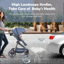 INFANS 2 in 1 Baby Stroller, Convertible Stroller, Foldable High Landscape Shock Absorption with Reversible Seat