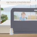 INFANS Bed Rail for Toddlers, 59" Foldable Safety Baby Crib Rail Fit for Kids Twin, Extra Long Swing Down Bed Guardrail for Convertible Crib, Queen, Full, King Mattress Side Guard
