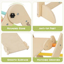 INFANS Climbing Toys for Toddlers, 8 in 1 Foldable Wood Pikler Montessori Jungle Gym, Indoor Kids Playground Climber Triangle Set