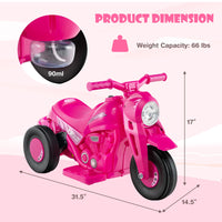 INFANS Kids Motorcycle, 6V Electric Ride on Car with Automatic Bubble Function for Children, Toddler Ages 3+