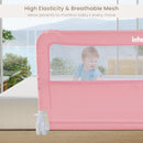 INFANS Bed Rail for Toddlers, 59" Foldable Safety Baby Crib Rail Fit for Kids Twin, Extra Long Swing Down Bed Guardrail for Convertible Crib, Queen, Full, King Mattress Side Guard