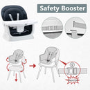 INFANS 8 in 1 Baby High Chair, Convertible Highchair for Babies and Toddlers, Infant Dining Booster Seat, Kids Stool Table Chair Set