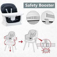 INFANS 8 in 1 Baby High Chair, Convertible Highchair for Babies and Toddlers, Infant Dining Booster Seat, Kids Stool Table Chair Set