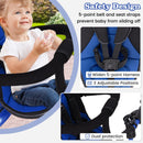 INFANS Kids Tricycle, 4 in 1 Stroll Trike with Adjustable Push Handle, Suitable for 10 Months to 5 Years