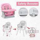 INFANS 8 in 1 Baby High Chair, Convertible Highchair for Babies and Toddlers, Infant Dining Booster Seat, Kids Stool Table Chair Set