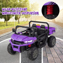 INFANS 2 Seater Ride on UTV, 12V Kids Electric Vehicle Dump Truck, Toddlers Battery Powered Car with Music