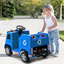 INFANS Ride on Car, 6V Recycling Garbage Truck Electric Vehicle with Music, Horn, Warning Lights