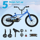 INFANS Kids Bike, 16 18 Inch Toddlers Bike with Training Wheels Safety Bell Adjustable Seat and Handlebar