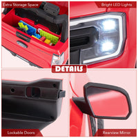 INFANS Licensed Ford Ranger Ride on Pickup Truck by INFANS, 12V Battery Powered Electric Vehicle for Kids with Remote Control