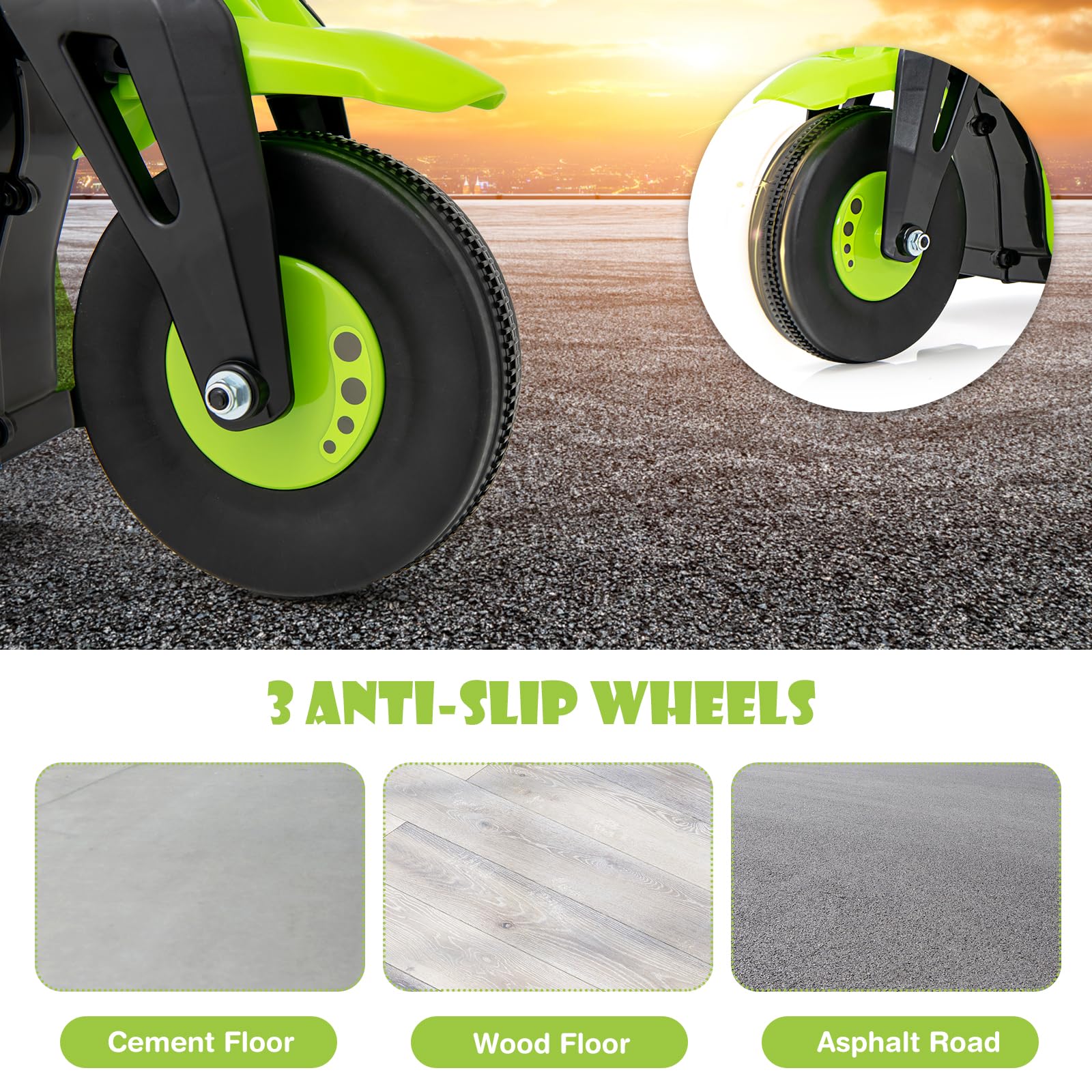 INFANS Kids Motorcycle, 6V Electric Ride on Car with Automatic Bubble Function for Children, Toddler Ages 3+